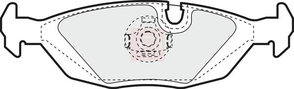 APEC Brake Pad Set, disc brake PAD404