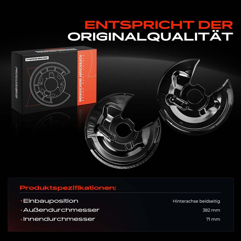 Frankberg 5481FB0032531 Splash Guard, brake disc