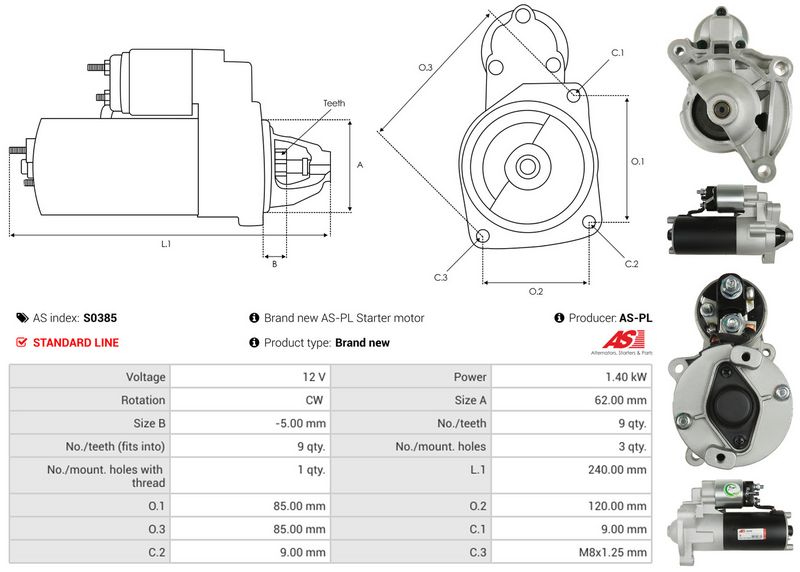 AS-PL S0385 Starter