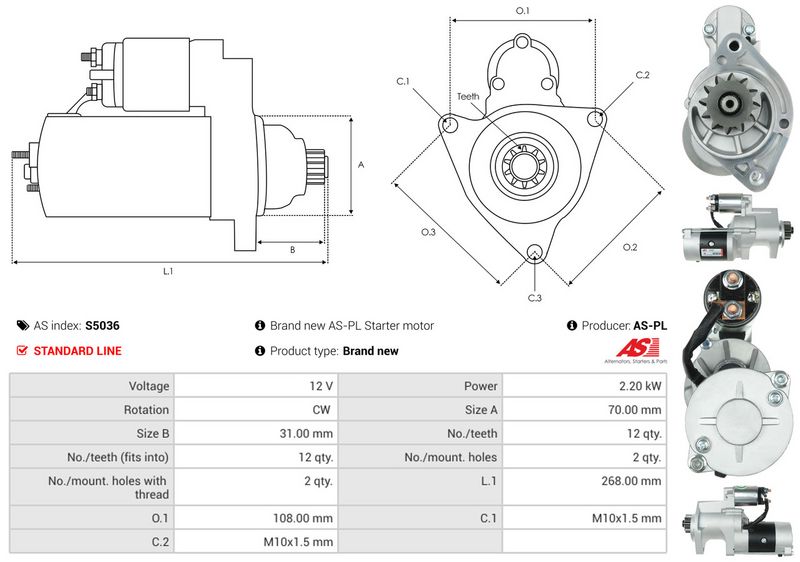 AS-PL S5036 Starter