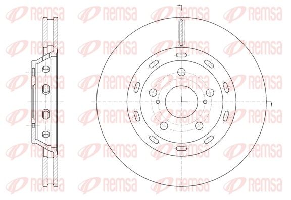 Гальмівний диск, Remsa 61968.10