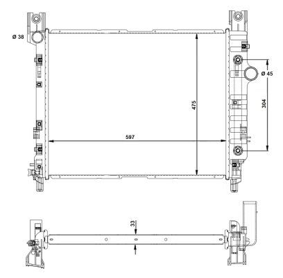 NRF 58367A Radiator, engine cooling