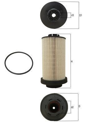 MAHLE KX 80/1D Fuel Filter