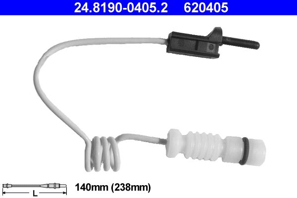 Senzor de avertizare,uzura placute de frana 24.8190-0405.2 ATE