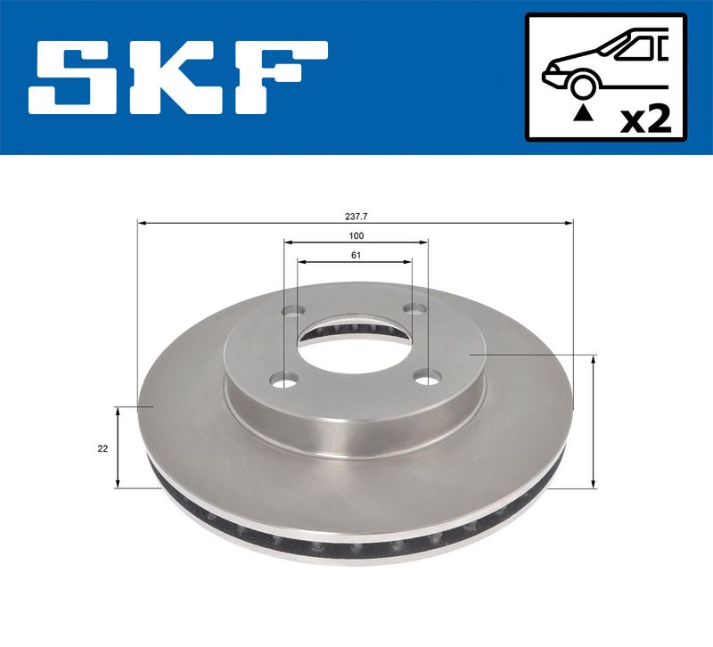 спирачен диск SKF