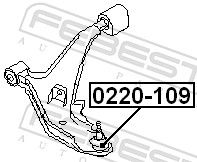 FEBEST 0220-109 Ball Joint