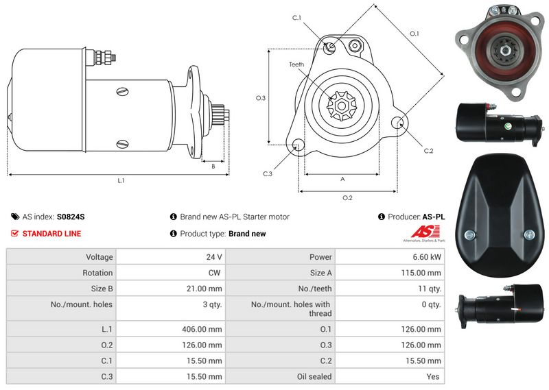 AS-PL S0824S Starter