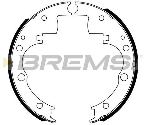 Комплект гальмівних колодок, Bremsi GF0166