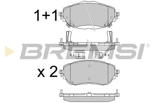 Тормозные колодки пер. Corolla/Auris 12- (Bosch)