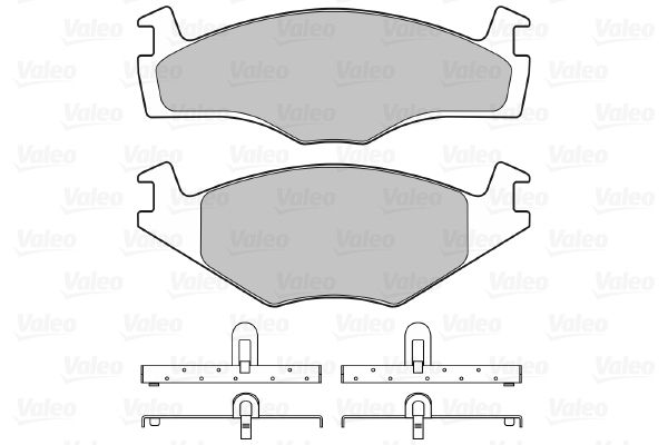 Комплект гальмівних накладок, дискове гальмо, Valeo 598258
