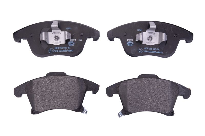 Set placute frana,frana disc 8DB 355 025-201 HELLA