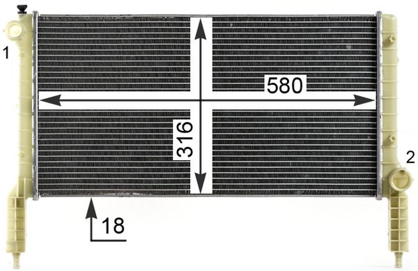 Product Image - Radiateur - CR1991000P - MAHLE