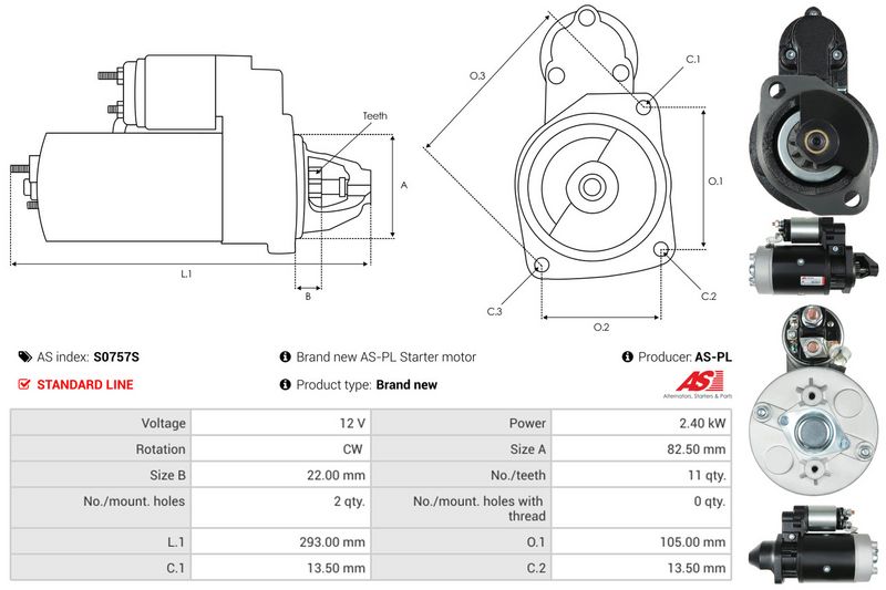 AS-PL S0757S Starter