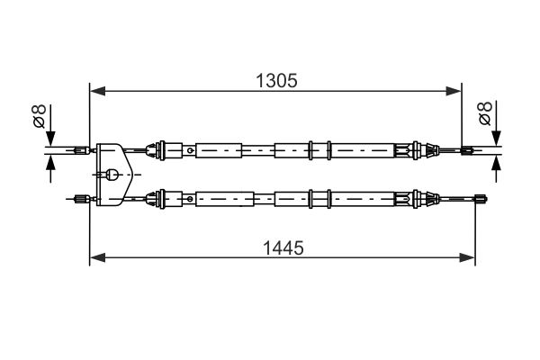 BOSCH 1 987 477 732 Cable Pull, parking brake