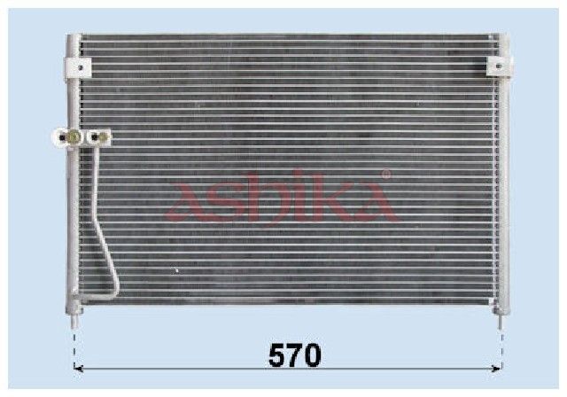 ASHIKA CND253016 - Condenser, air conditioning