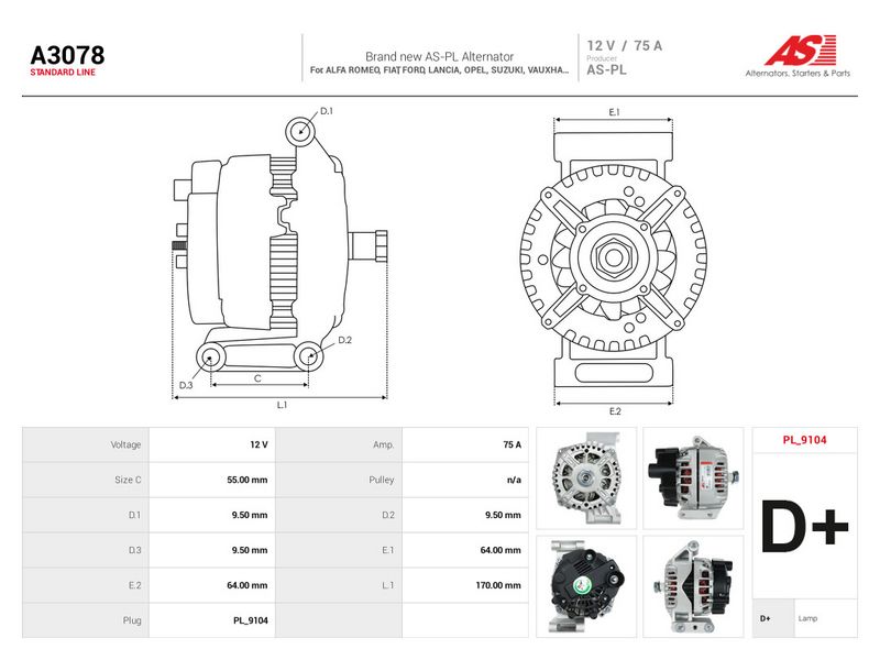 Generaator, AS-PL A3078