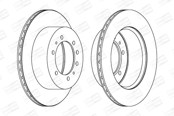 Тормозной диск CHAMPION 562223CH1 (PIECE)