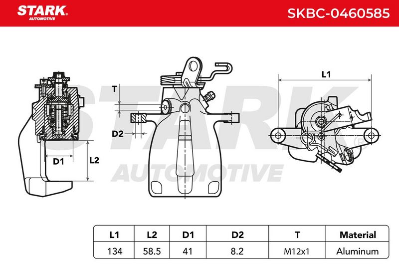 STARK SKBC-0460585 Brake Caliper