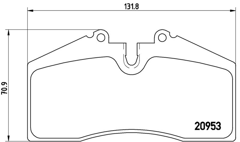 BREMBO P65005 Brake Pad Set, disc brake