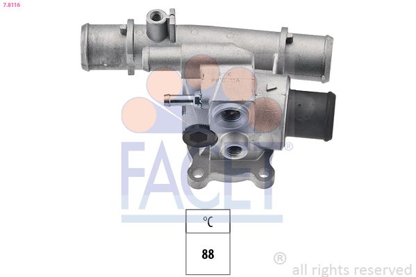 FACET Thermostaat, koelvloeistof 7.8116