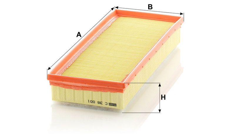 Õhufilter, MANN-FILTER C 38 001