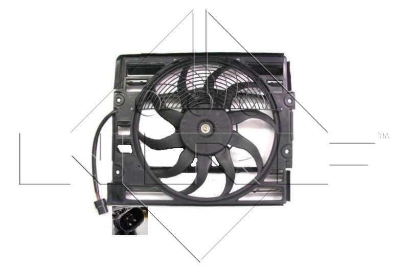 NRF ventilátor, motorhűtés 47214