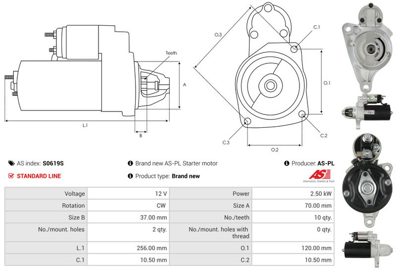 AS-PL S0619S Starter