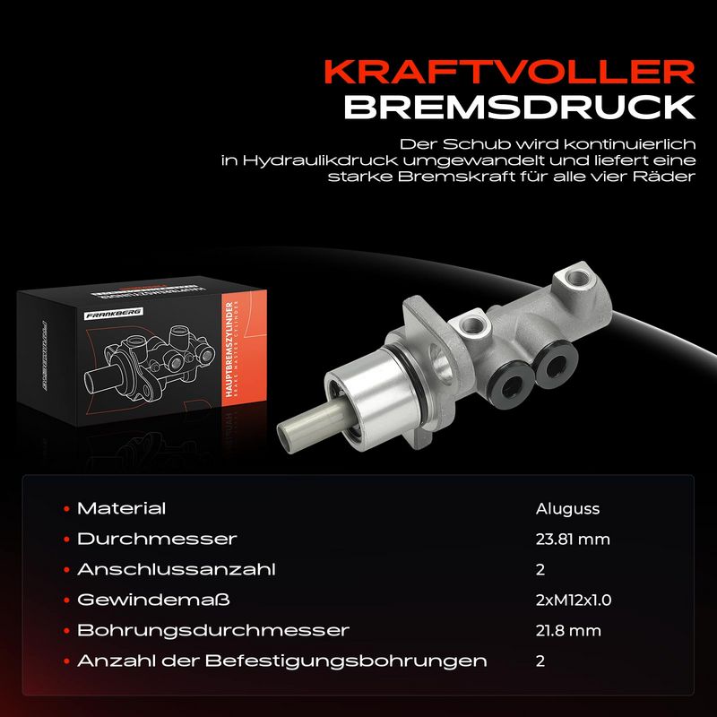 Frankberg 5481FB0005368 Brake Master Cylinder