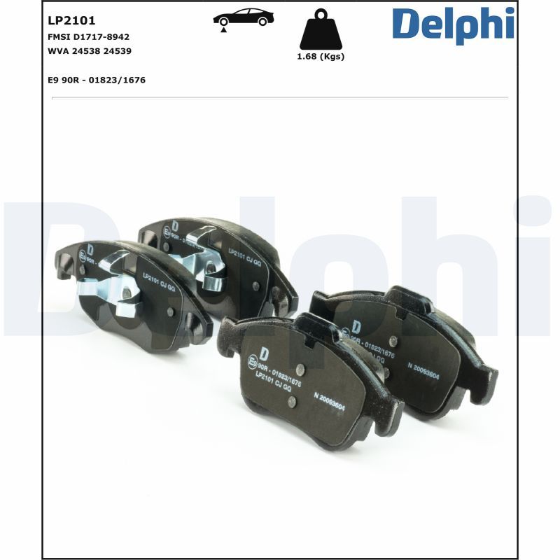 DELPHI LP2101 Brake Pad Set, disc brake