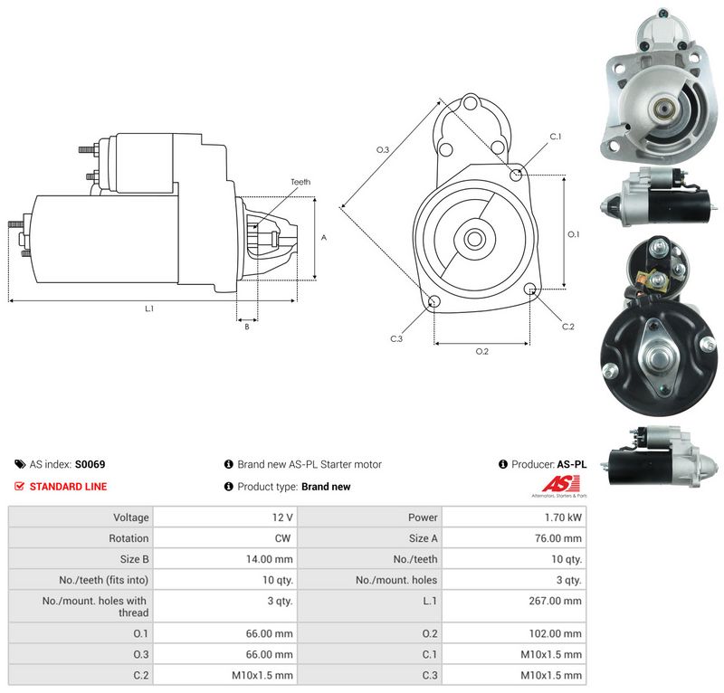 Starter, AS-PL S0069