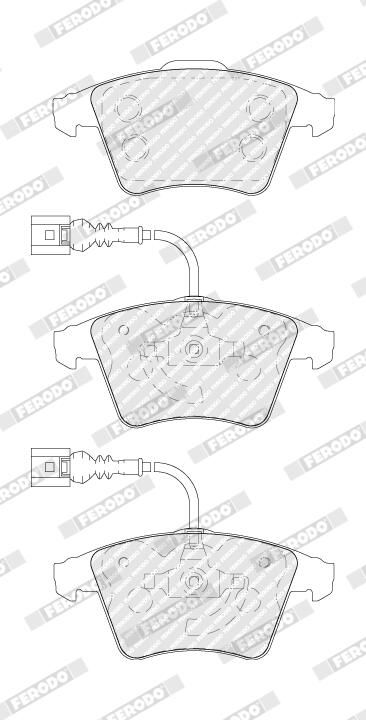 FERODO FDB1826 Brake Pad Set, disc brake