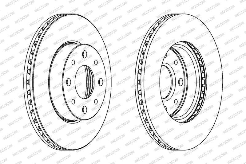 FERODO Disque de frein DDF888