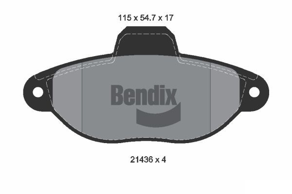 BENDIX Braking fékbetétkészlet, tárcsafék BPD1007