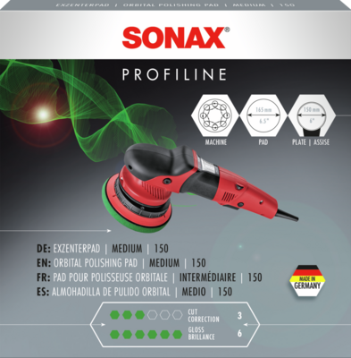 Disc suport polizor SONAX PROFILINE Orbital Polishing Pad medium 150…