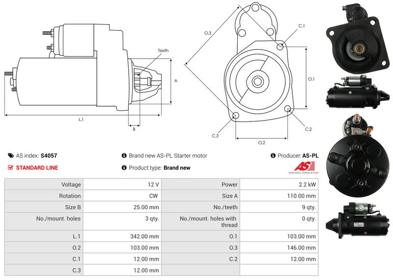 AS-PL S4057 Starter