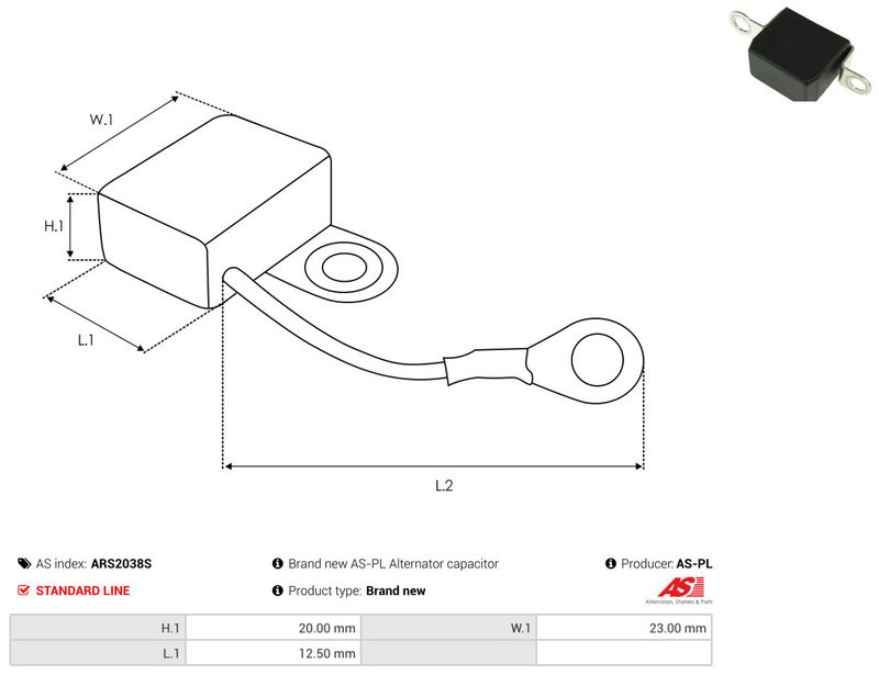 AS-PL ARS2038S Repair Set, alternator