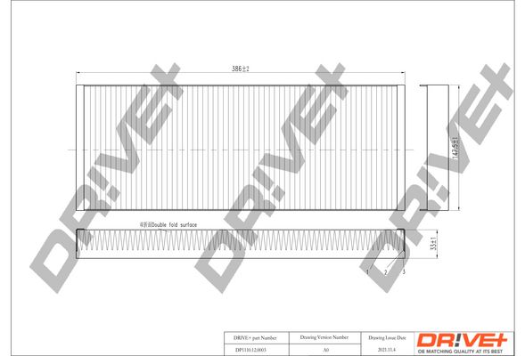 Фільтр, повітря у салоні, Dr!Ve+ DP1110.12.0003