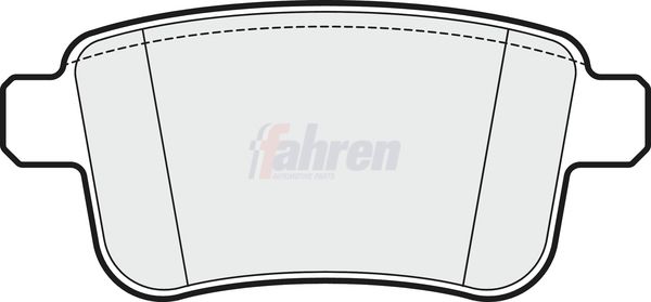 Fahren Brake Pad Set, disc brake FBP3246