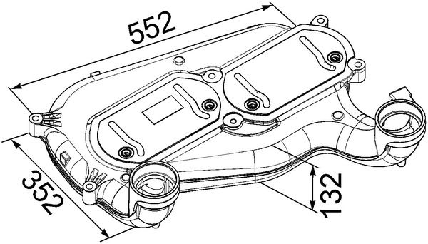 Product Image - Intercooler, inlaatluchtkoeler - CI251000P - MAHLE