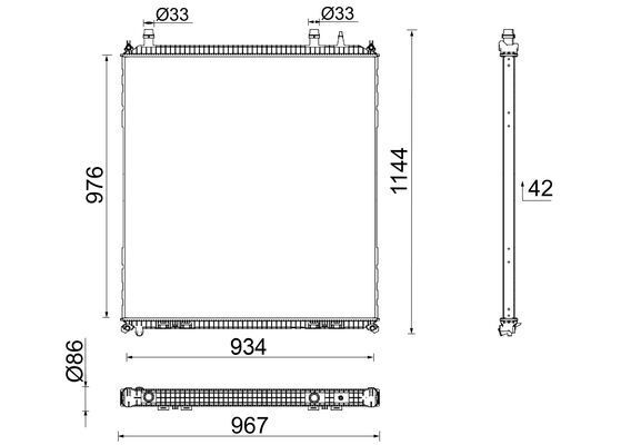 MAHLE CR 106 000P Radiator, engine cooling