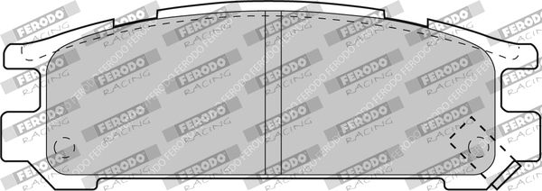 FERODO RACING fékbetétkészlet, tárcsafék FCP790H