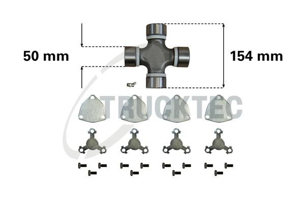 TRUCKTEC AUTOMOTIVE 03.34.005 - Kardaninio veleno jungtis