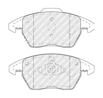 FERODO FDB5110 Brake Pad Set, disc brake