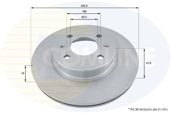 Kočioni disk COMLINE ADC1043V
