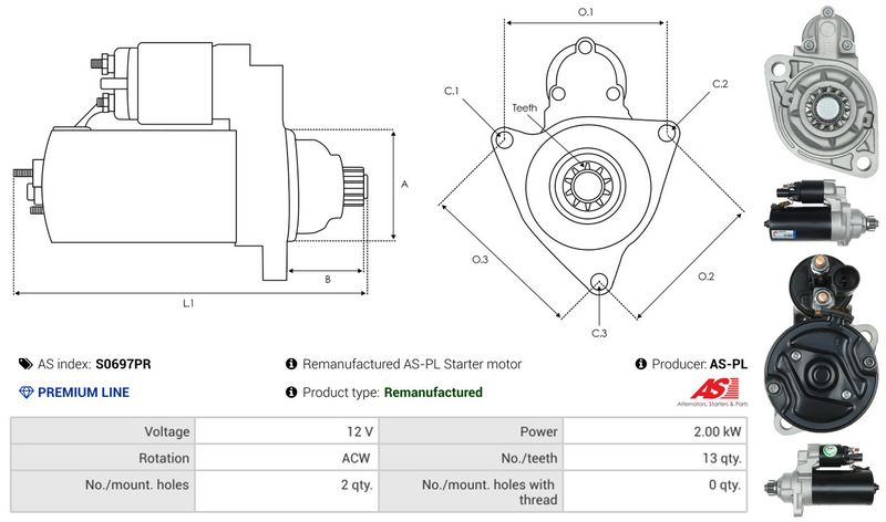 AS-PL S0697PR Starter