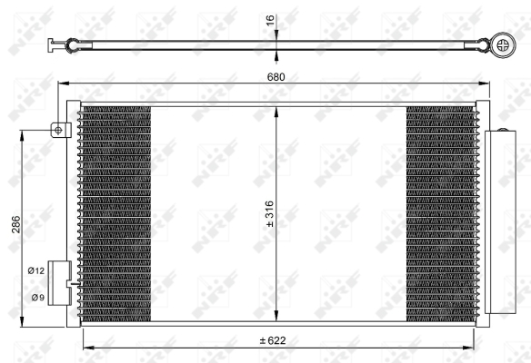 WILMINK GROUP kondenzátor, klíma WG2160517