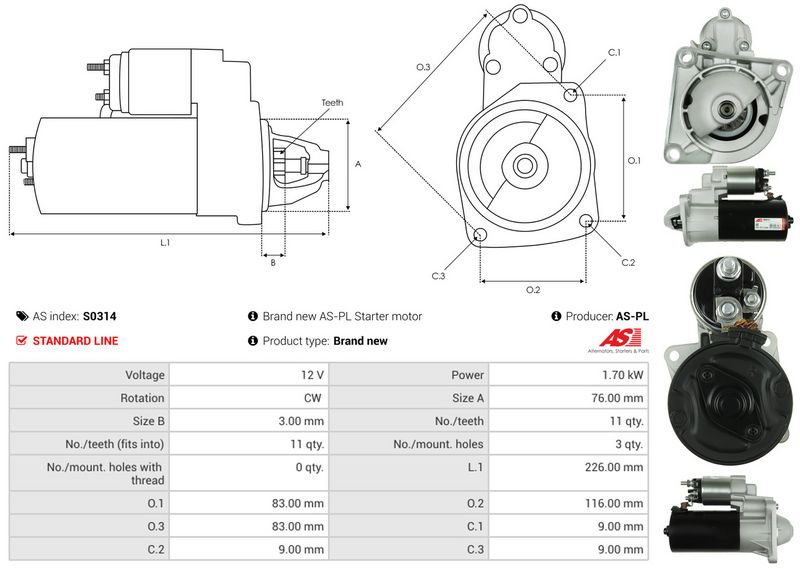 AS-PL S0314 Starter