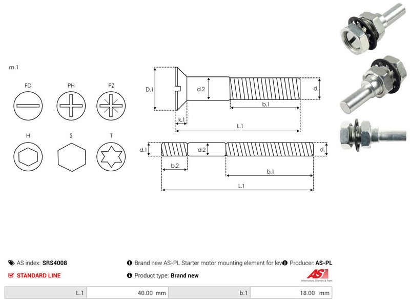 AS-PL SRS4008 Repair Set, alternator