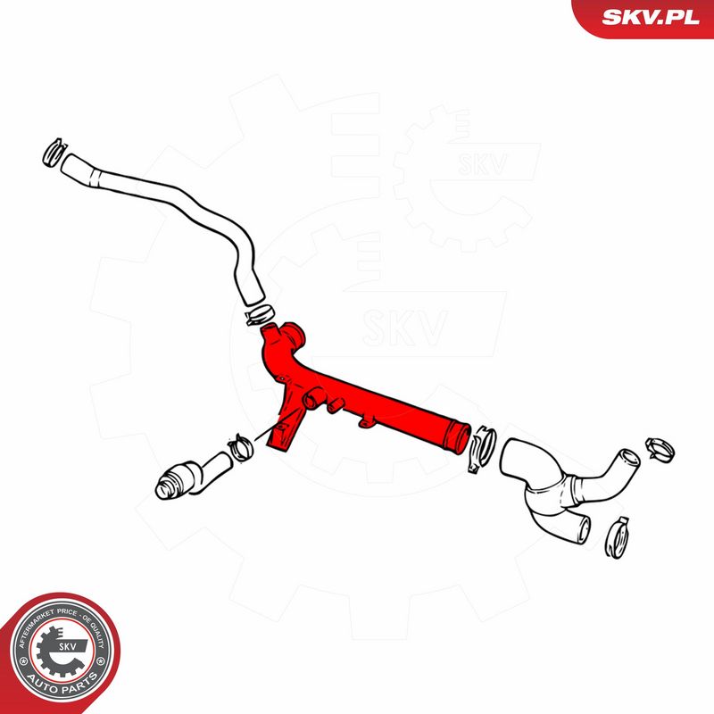 ESEN SKV 43SKV786 Coolant Pipe