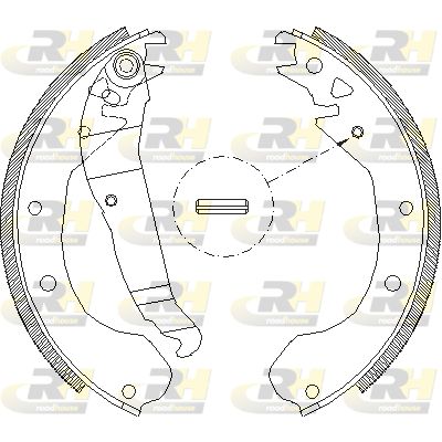 Комплект гальмівних колодок, Roadhouse 4090.00